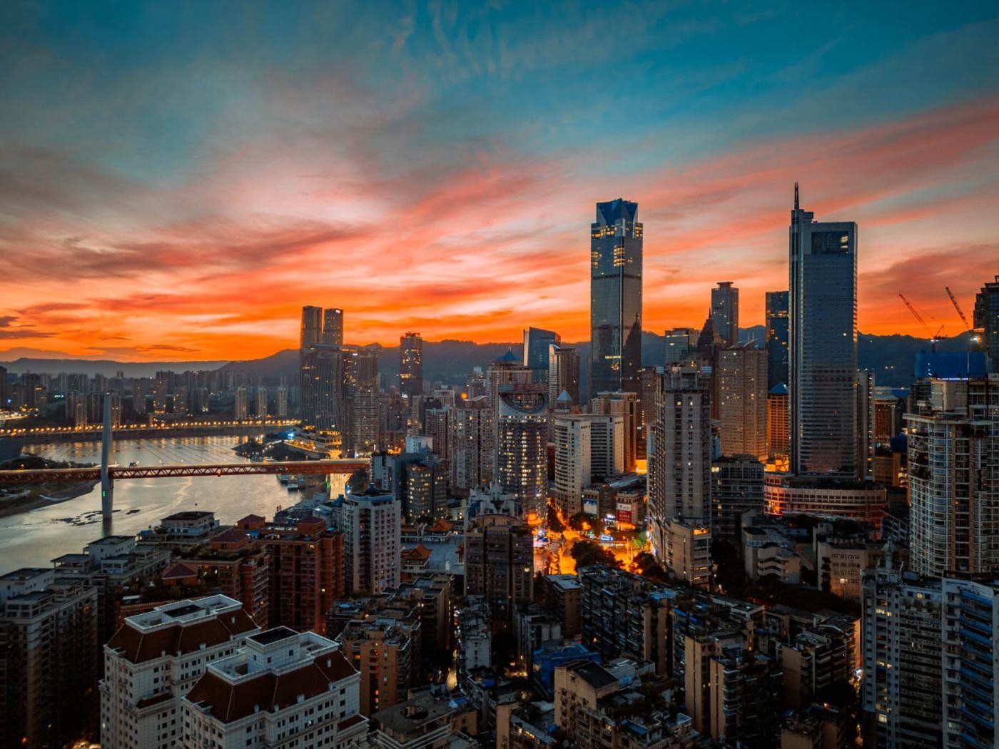 Chongqing skyline and landscape