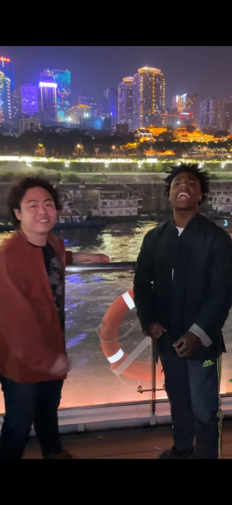 Jackson with IShowSpeed in Chongqing, April 2025