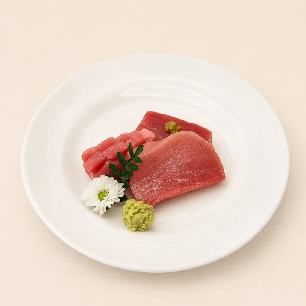Premium tuna sashimi served at Bloom Cuisine