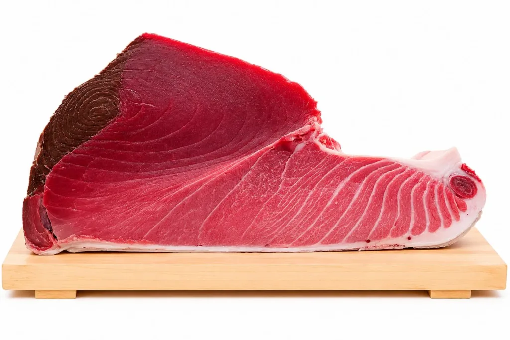 Fresh deep-sea tuna loin prepared for Bloom Cuisine