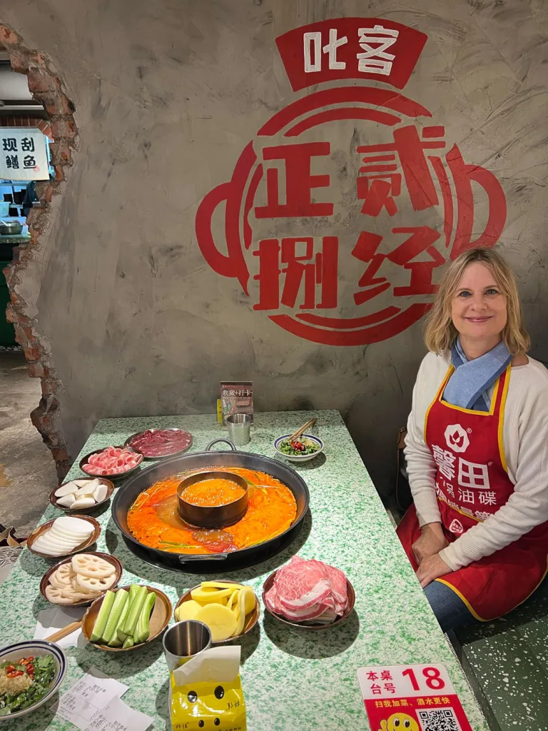 A guest discovering local Chengdu food traditions