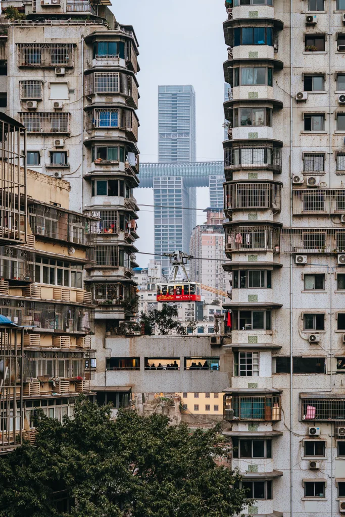 Layered residential buildings at Baixiangju White Elephant Residence in Chongqing