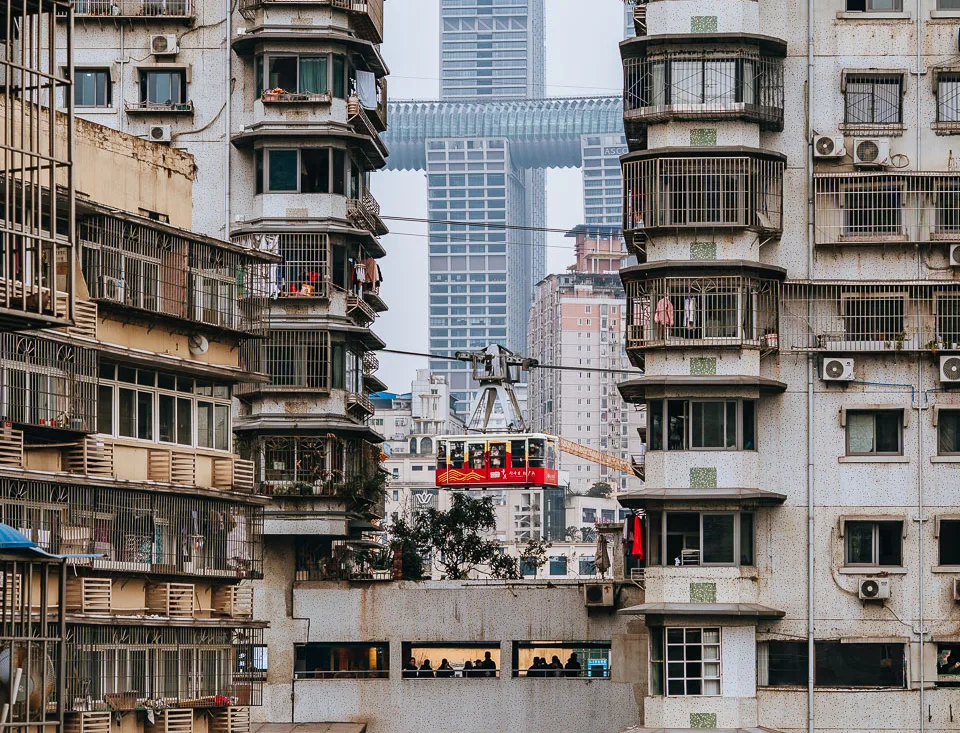 Layered residential buildings at Baixiangju White Elephant Residence in Chongqing