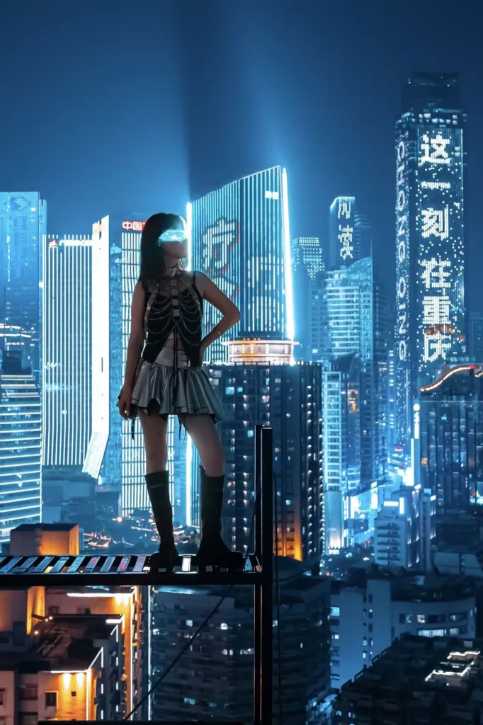 Cyberpunk Edgerunners Rooftop Photoshoot — guest portrait 8