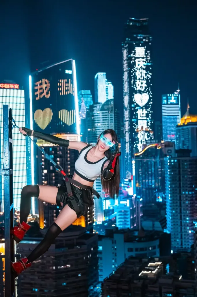 Cyberpunk Edgerunners Rooftop Photoshoot — guest portrait 6