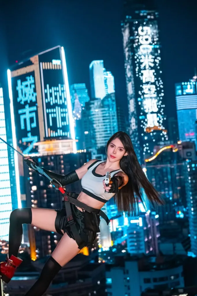 Cyberpunk Edgerunners Rooftop Photoshoot — guest portrait 2