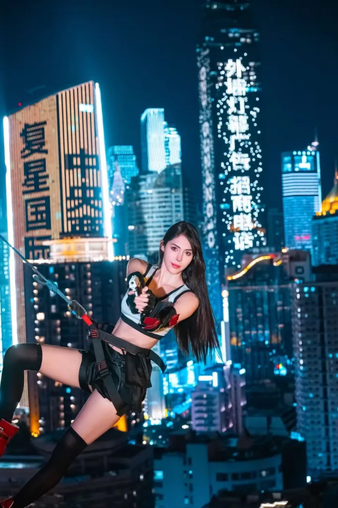 Cyberpunk Edgerunners Rooftop Photoshoot — guest portrait 10