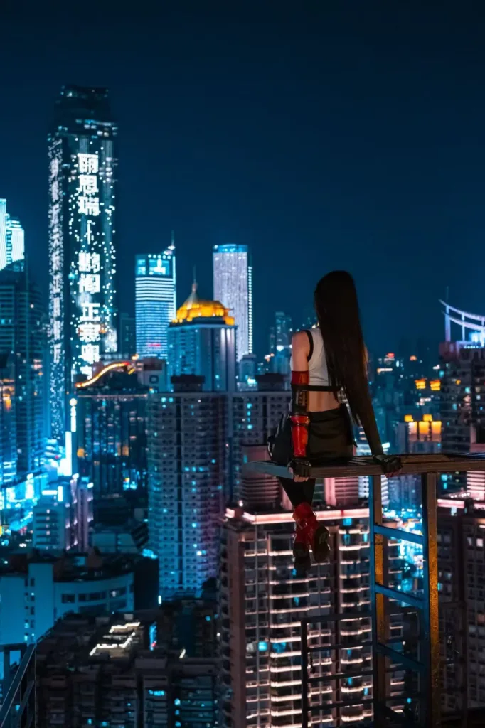 Cyberpunk Edgerunners Rooftop Photoshoot — guest portrait 5